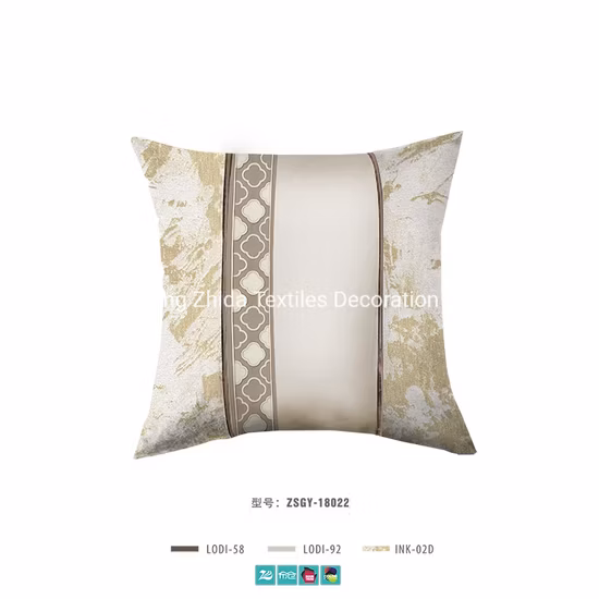 홈 침구 실크 느낌 중국 시리즈 회색 덮개를 씌운 베개